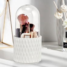 Load image into Gallery viewer, Makeup Brush Rotating Storage Box With Lid