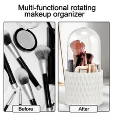 Load image into Gallery viewer, Makeup Brush Rotating Storage Box With Lid