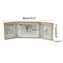 Load image into Gallery viewer, Tri-fold Photo Frame Folding Combination Decorative Table