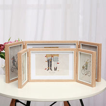 Load image into Gallery viewer, Tri-fold Photo Frame Folding Combination Decorative Table