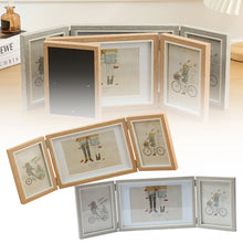 Load image into Gallery viewer, Tri-fold Photo Frame Folding Combination Decorative Table