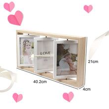 Load image into Gallery viewer, Wooden Rotating Photo Frame Ornaments