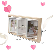 Load image into Gallery viewer, Wooden Rotating Photo Frame Ornaments