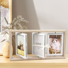 Load image into Gallery viewer, Wooden Rotating Photo Frame Ornaments