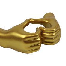 Load image into Gallery viewer, Golden Heart Shaped Hand Sculpture Living Room Decoration