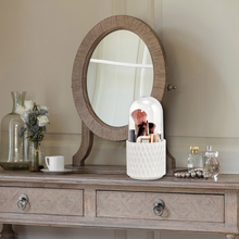 Load image into Gallery viewer, Makeup Brush Rotating Storage Box With Lid