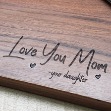 Load image into Gallery viewer, Mother's Day Gift Personalized Walnut Cutting Board