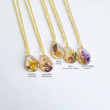 Load image into Gallery viewer, Birth Month Flower Necklace For Mom
