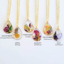 Load image into Gallery viewer, Birth Month Flower Necklace For Mom