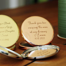 Load image into Gallery viewer, Personalized Compact Mirror,Gift for Mom From Daughter