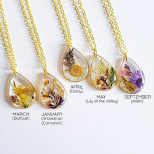 Load image into Gallery viewer, Birth Month Flower Necklace For Mom