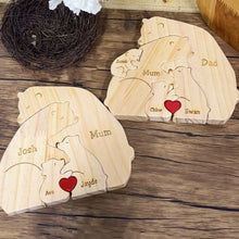 Load image into Gallery viewer, Wooden Bear Family Puzzle