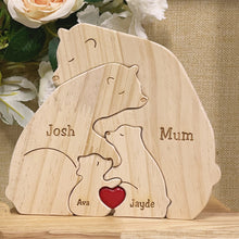 Load image into Gallery viewer, Wooden Bear Family Puzzle