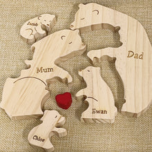 Load image into Gallery viewer, Wooden Bear Family Puzzle