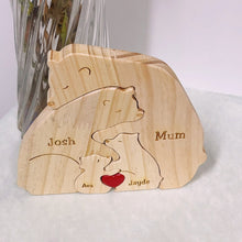 Load image into Gallery viewer, Wooden Bear Family Puzzle