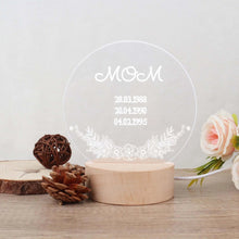 Load image into Gallery viewer, Customized Night Light for Mom