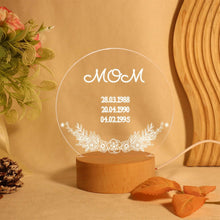 Load image into Gallery viewer, Customized Night Light for Mom