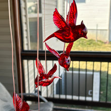 Load image into Gallery viewer, Solar Cardinals Wind Chime For Mom