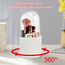 Load image into Gallery viewer, Makeup Brush Rotating Storage Box With Lid
