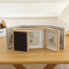 Load image into Gallery viewer, Tri-fold Photo Frame Folding Combination Decorative Table
