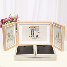 Load image into Gallery viewer, Tri-fold Photo Frame Folding Combination Decorative Table
