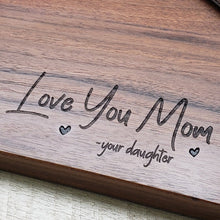 Load image into Gallery viewer, Mother&#39;s Day Gift Personalized Walnut Cutting Board
