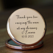 Load image into Gallery viewer, Personalized Compact Mirror,Gift for Mom From Daughter
