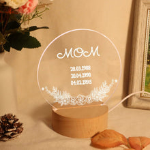 Load image into Gallery viewer, Customized Night Light for Mom
